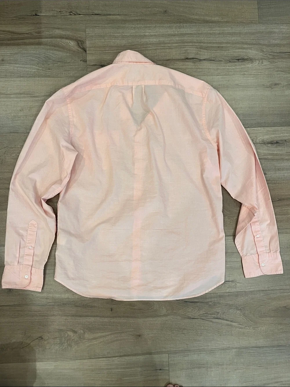 J. Crew Men’s Light Peach Button-Down Shirt Slim Fitting Size Large